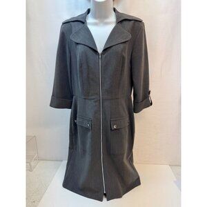 Liz Clairborne Dress Sz6 Military styling Suit Dress